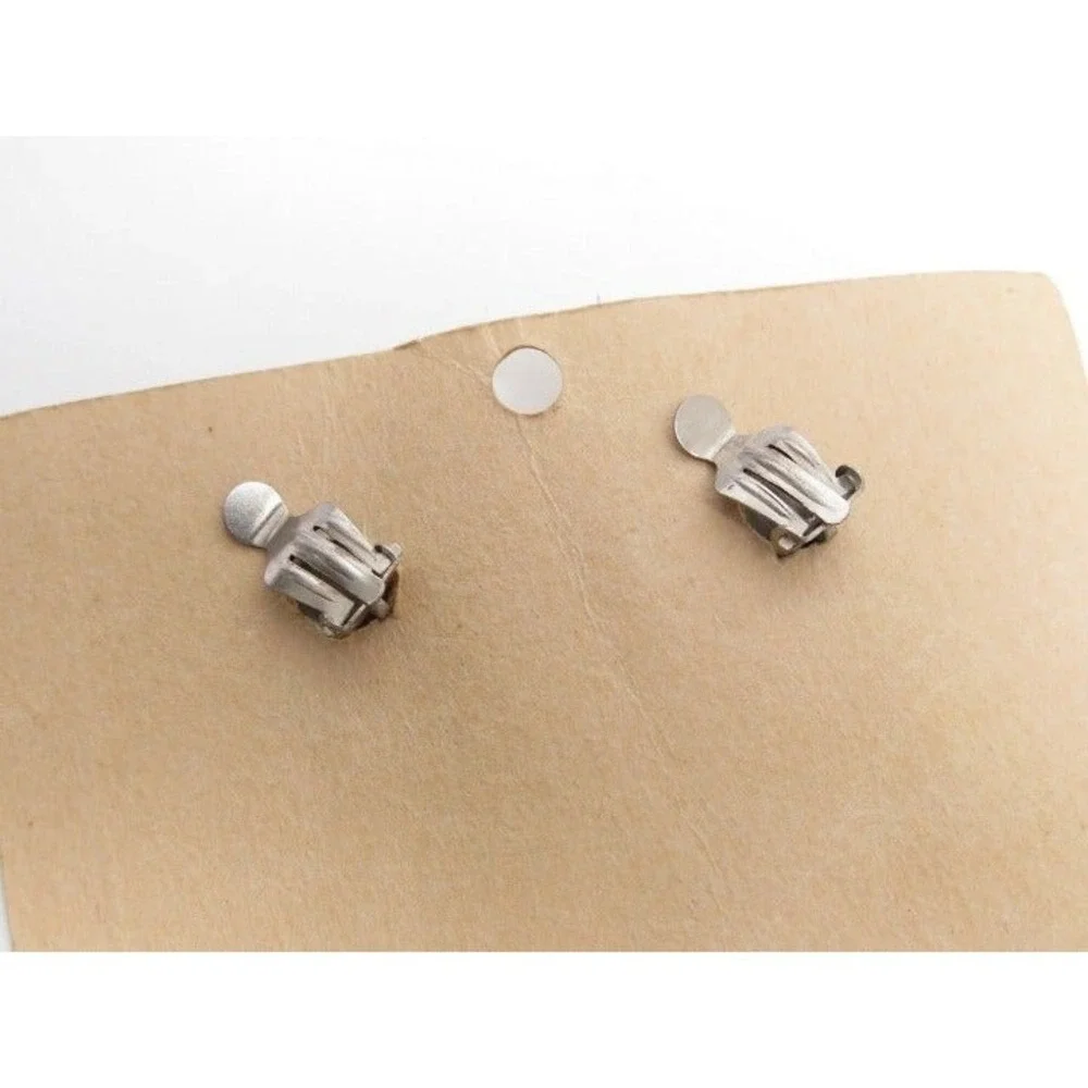 Olive Wood Israel 19mm Clip-on Earrings‎